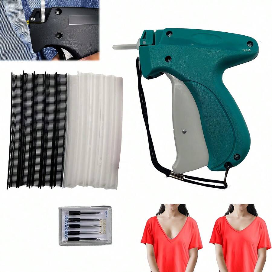 1pc Quick Clothing Fixer - Súng may nhanh dùng để cố định quần áo, súng gắn tag quần áo - Nhiều màu - Xem 1