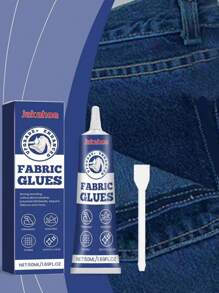 1 件装织物粘合胶 - 防水缝纫胶，多功能牛仔布纺织品粘合剂，用于服装图案粘合，牛仔布、人造皮革和所有材料的灵活修复解决方案