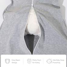 1 Stück Baby Schlafsack, 0-6 Monate Neugeborene und Säuglinge Schlafsack, Baby tragbare Decke, leichter Doppelreißverschluss Schlafsack, umkehrbarer Reißverschluss Baby Schlafsack, Neugeborene Baby Jungen und Mädchen tragbare Decke