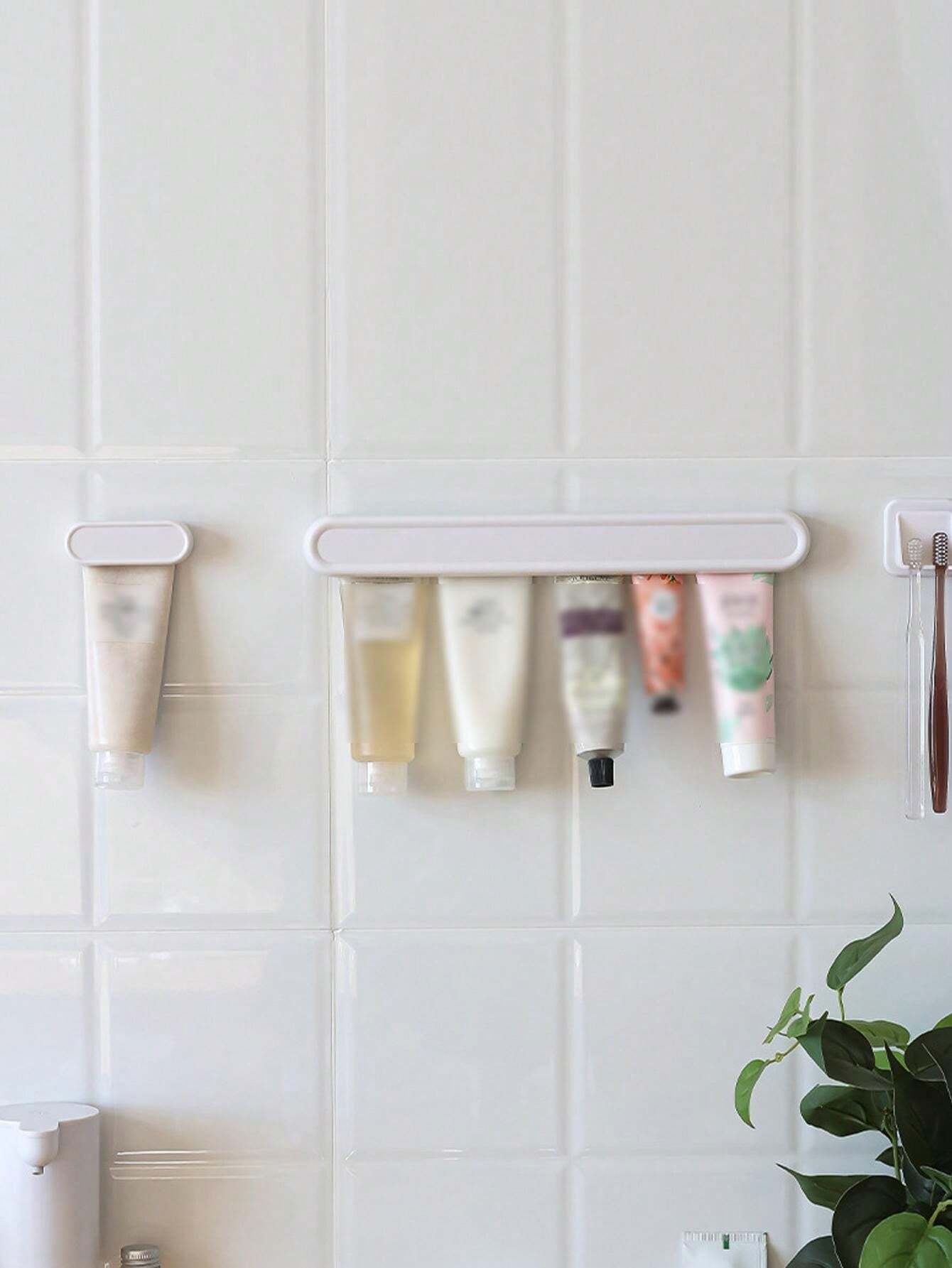 No Drill Toothpaste Storage Organizer, Bathroom Wash Gel Toothpaste