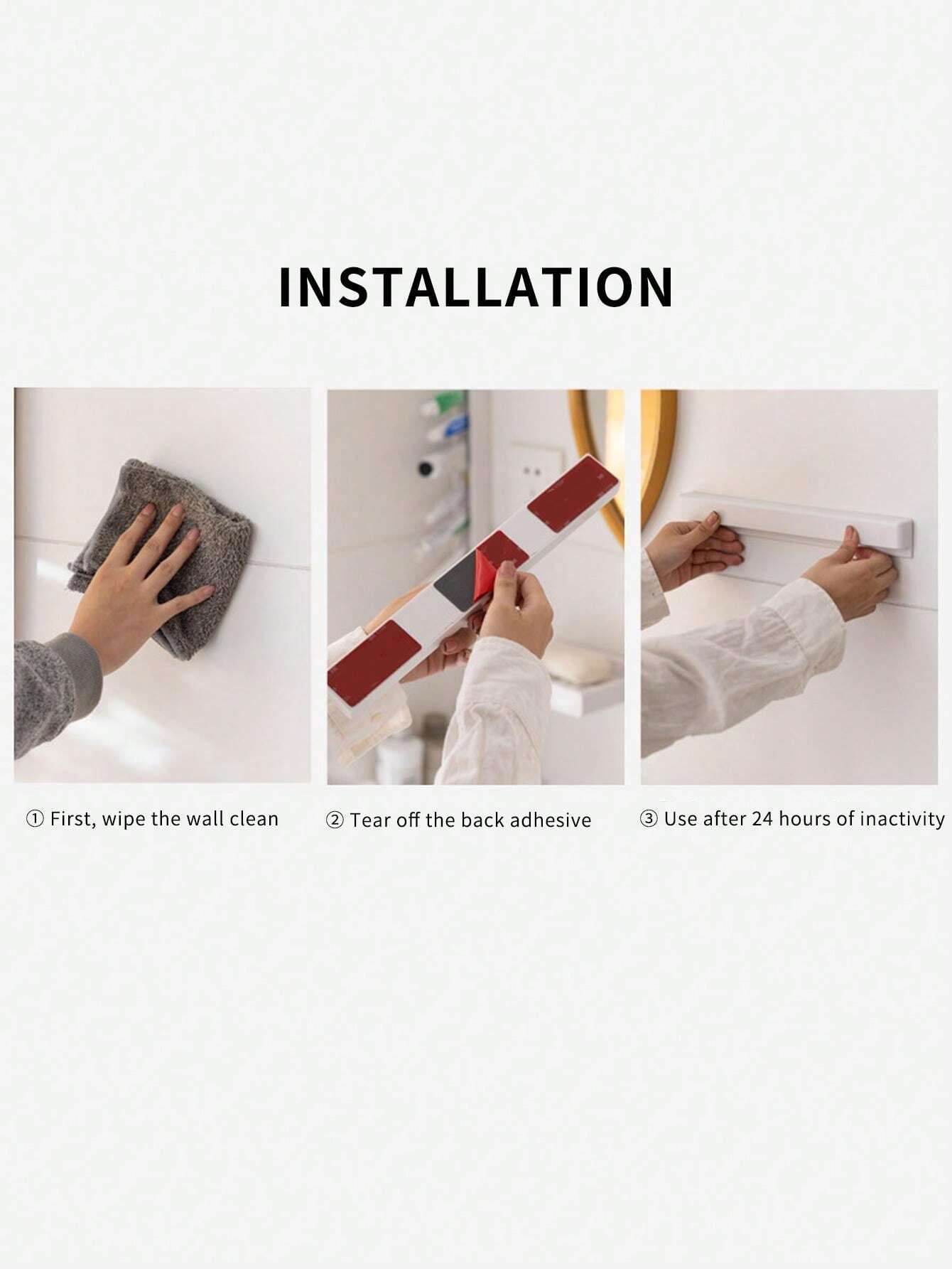 No Drill Toothpaste Storage Organizer, Bathroom Wash Gel Toothpaste