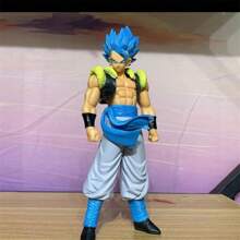 Figura de acción de PVC del modelo de anime Super Saiyan Blue Gogeta como decoración de escritorio, regalo de cumpleaños o Navidad, figura de anime