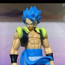 Figura de acción de PVC del modelo de anime Super Saiyan Blue Gogeta como decoración de escritorio, regalo de cumpleaños o Navidad, figura de anime