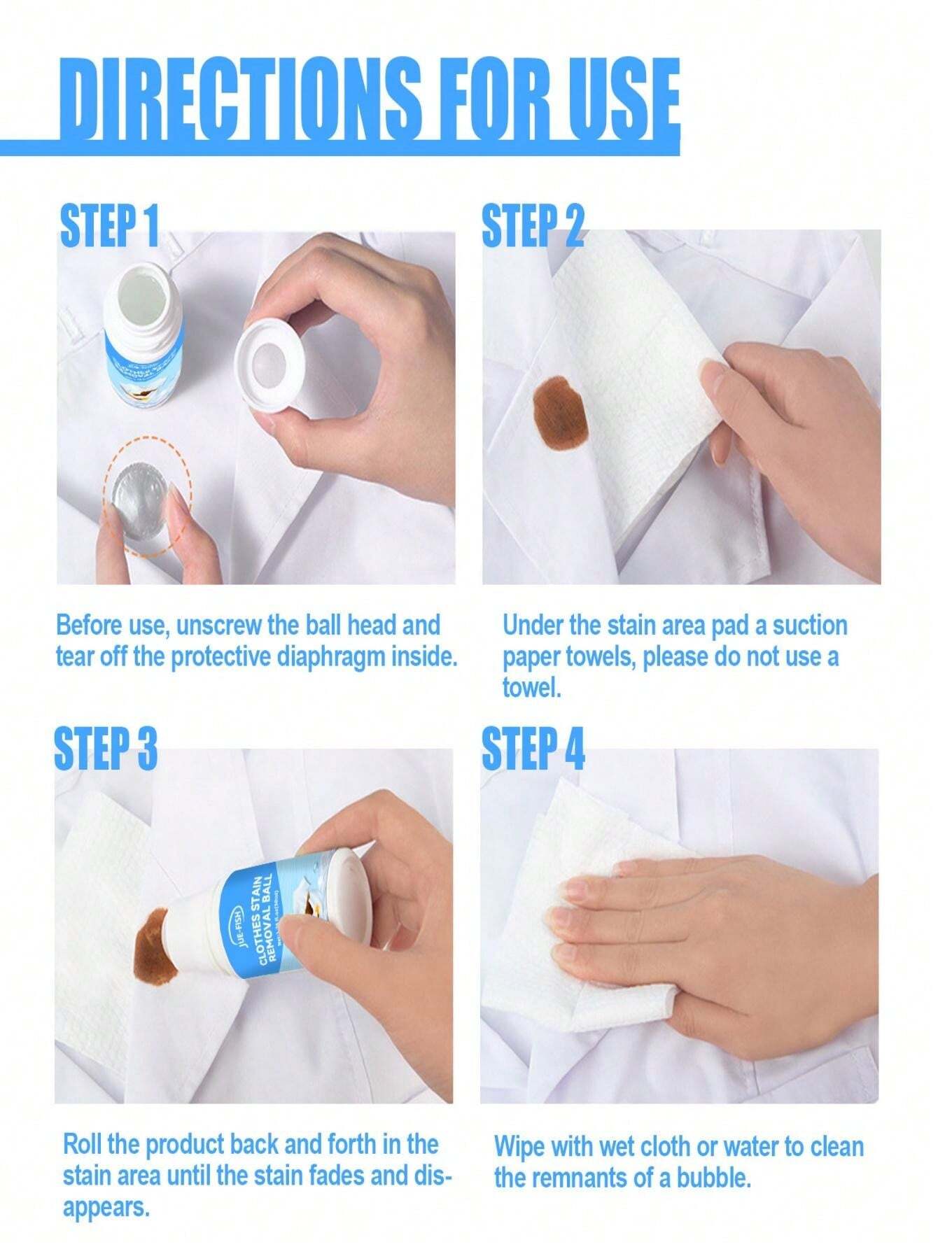 Clothes Stain Removal Ball Remove Clothing Stains And Clean Rolling
