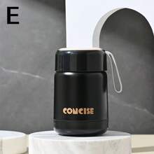 1PC Minimalist Mini Warm Color 350ML Insulated Cup, Women's Portable Stainless Steel Insulated Cup, Gift Cup, Cute Student Water Cup, Portable And Long-Lasting Insulated Water Cup, Coffee Cup [Logo Casual/Color Difference Small] Back To School