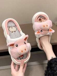 Pantuflas de mujer cómodas y antideslizantes, ideales para estar en casa. Pantuflas informales de casa para mujer, cómodas y versátiles