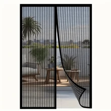 Magnetic Screen Door - Self-Sealing, 1 Piece Enjoy Fresh Air, Durable Mesh Door With Magnetic Closure (Recommend Buying Slightly Larger Size), Comes With 2 Tie Bands, Easily Keep Insects Out - Pet And Child Friendly, Easy Installation - Multicolor - View 1
