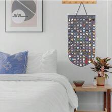 قطعة واحدة من حامل دبوس إبرة الصنارة بشكل جداري رمادي اللون لحفظ وعرض دبابيس الأزرار والقبعات، حامل لاستقبال ما يصل إلى 141 دبوس. مثالي للعودة إلى المدرسة اليوم الوطني سعودي توزيعات العودة الى المدرسة