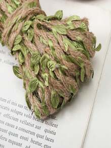 394in/10m Handmade Woven  Rope Leaf Weaving Rattan - Dual-Tone DIY Weaving Tape, Modern Fiber Leaf Decorative Weaving Craft, Box Bag Strap, Clothing Accessories Belt, Decorative Accessory. Suitable For Wedding, Party, Christmas, Easter Ribbon Craft - Multicolor - View 2