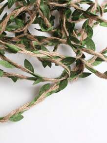 394in/10m Handmade Woven  Rope Leaf Weaving Rattan - Dual-Tone DIY Weaving Tape, Modern Fiber Leaf Decorative Weaving Craft, Box Bag Strap, Clothing Accessories Belt, Decorative Accessory. Suitable For Wedding, Party, Christmas, Easter Ribbon Craft - Multicolor - View 4