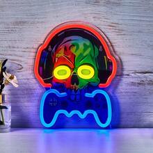 1 cái Trò chơi điều khiển tiền Cowboy Gamer Skull Hand Gun Shape Led Neon Light Sign cho trang trí nhà, tiệc Halloween Giáng sinh Quà tặng năm mới, BAR Man Cave, cung cấp bởi USB, trang trí phòng Giáng sinh Trang trí Giáng sinh Đèn trang trí phòng ngủ Trang trí nhà Trang trí tiệc Lễ hội ngày lễ Quà tặng Giáng sinh Lễ tạ ơn Trang trí cây thông Noel Đồ trang trí Trang trí Halloween Trang trí phòng Trang trí vườn Halloween Làm quà tặng Trang trí ngày lễ tiên Trang trí lễ hội Trang trí - Nhiều màu - Xem 6