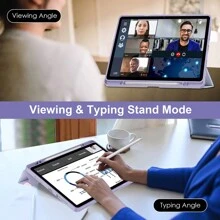 1 pieza Funda protectora de acrílico transparente con ranura para lápiz y diseño de mármol colorido para Pad Tablet 6/6Pro, Redmi Pad 10.61 SE, que proporciona protección antideslizante