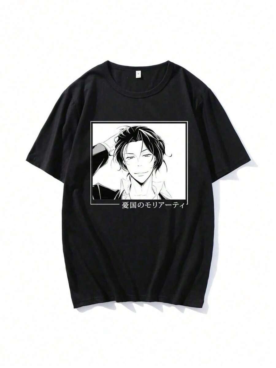 Anime  Vintage T-Shirt Unisex 100% Cotton Streetwear New Release Shipping Various Colors!! - màu đen - Xem 1