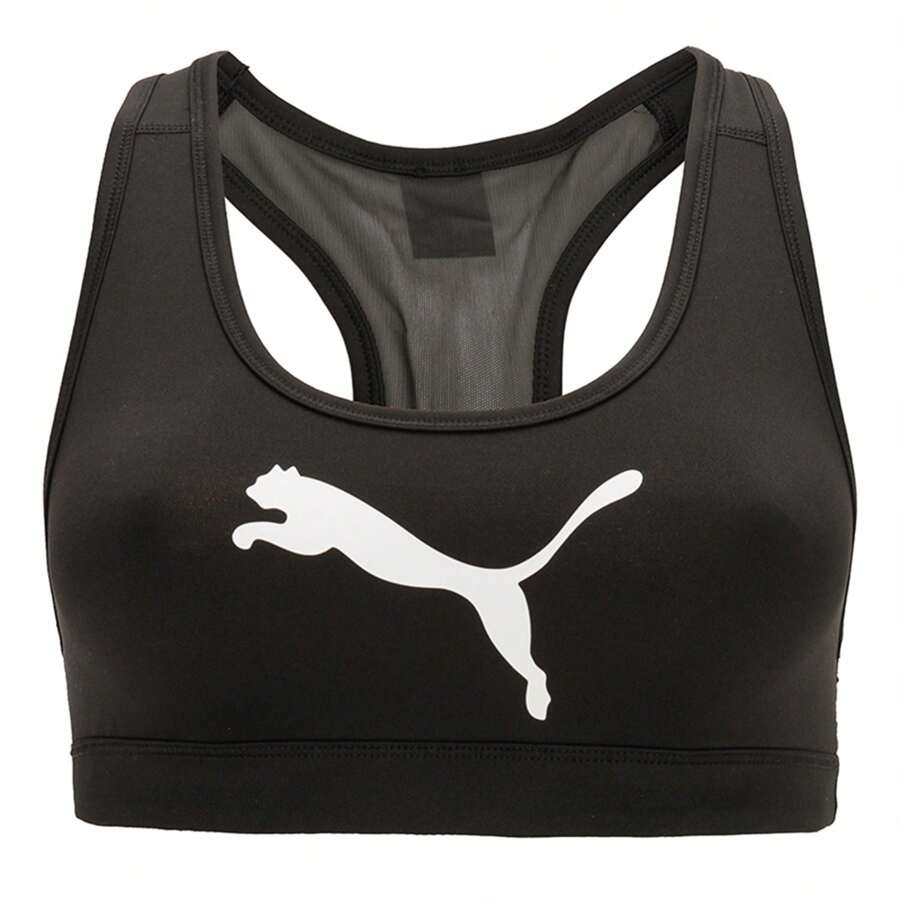 Puma เสื้อชั้นในกีฬาผู้หญิง ฟิตเนส โยคะ เสื้อกั๊กลำลอง เสื้อชั้นในกีฬา 526429-51 - สีดำ-ลายแมวตัวใหญ่ - ดู 1