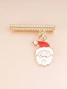 1 pieza Anillo decorativo con colgante de figura de Papá Noel para banda de Apple Watch y bandas de Galaxy Watch, accesorio regalo de Navidad - Unitalla - Ver 9