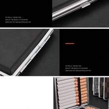 1PC 男士轻奢高档时尚真皮印花烟盒精品便捷多功能金属皮质烟盒 - 彩色 - 查看 8