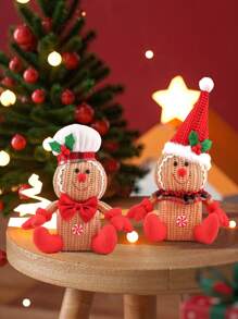 Lebkuchenmann Figuren, Weihnachts-Lebkuchen Figur, LED Lebkuchen Dekoration, Feiertags leuchtende Dekoration, Lebkuchen Figur Dekoration zum Backen, süße Lebkuchen Dekoration, Weihnachtsbaum Hängedekoration, Winterurlaubs Haus Party Dekoration, Lebkuchen Figur, Weihnachtsbaum, Weihnachts Hängedekoration Heim Dekor Weihnachtsdekorationen Raumdekoration