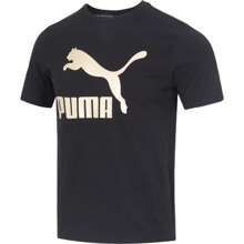 Puma Round Neck Short Sleeve Boyfriend Style Men Casual Comfortable Running Fitness Fashion Sports T-Shirt 673666-01 - Black - View 1