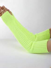 1 件多色针织保暖露指手套，厚实保暖，适合秋冬季 - 彩色 - 查看 21