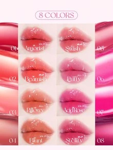 HOLIKA HOLIKA Heart Crush Bare Glazed Tint #08 Stellify 液体唇釉，持久高显色防水轻盈亮泽妆效唇彩，3克/0.1盎司 | 韩国化妆品 - #08 Stellify - 查看 3