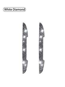 2 miếng dán chống va chạm cho gương chiếu hậu ô tô nhiều màu, miếng dán trang trí sáng tạo bảo vệ chống trầy xước cho gương chiếu hậu, dành cho cả nam và nữ - Một cỡ - Xem 7