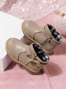 24pcs Low Vamp Boots For Girls, Stylish And Fashionable