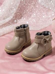 24pcs Low Vamp Boots For Girls, Stylish And Fashionable