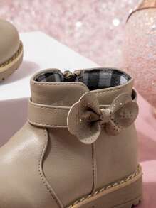 24pcs Low Vamp Boots For Girls, Stylish And Fashionable
