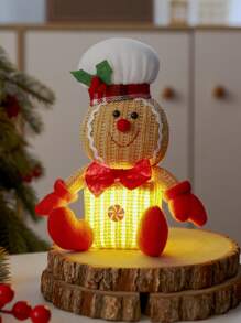 Lebkuchenmann Figuren, Weihnachts-Lebkuchen Figur, LED Lebkuchen Dekoration, Feiertags leuchtende Dekoration, Lebkuchen Figur Dekoration zum Backen, süße Lebkuchen Dekoration, Weihnachtsbaum Hängedekoration, Winterurlaubs Haus Party Dekoration, Lebkuchen Figur, Weihnachtsbaum, Weihnachts Hängedekoration Heim Dekor Weihnachtsdekorationen Raumdekoration