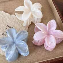 1/2pcs Tie Dye Hydrangea Claw Clip Fashion Hair Accessory For Women Accessories