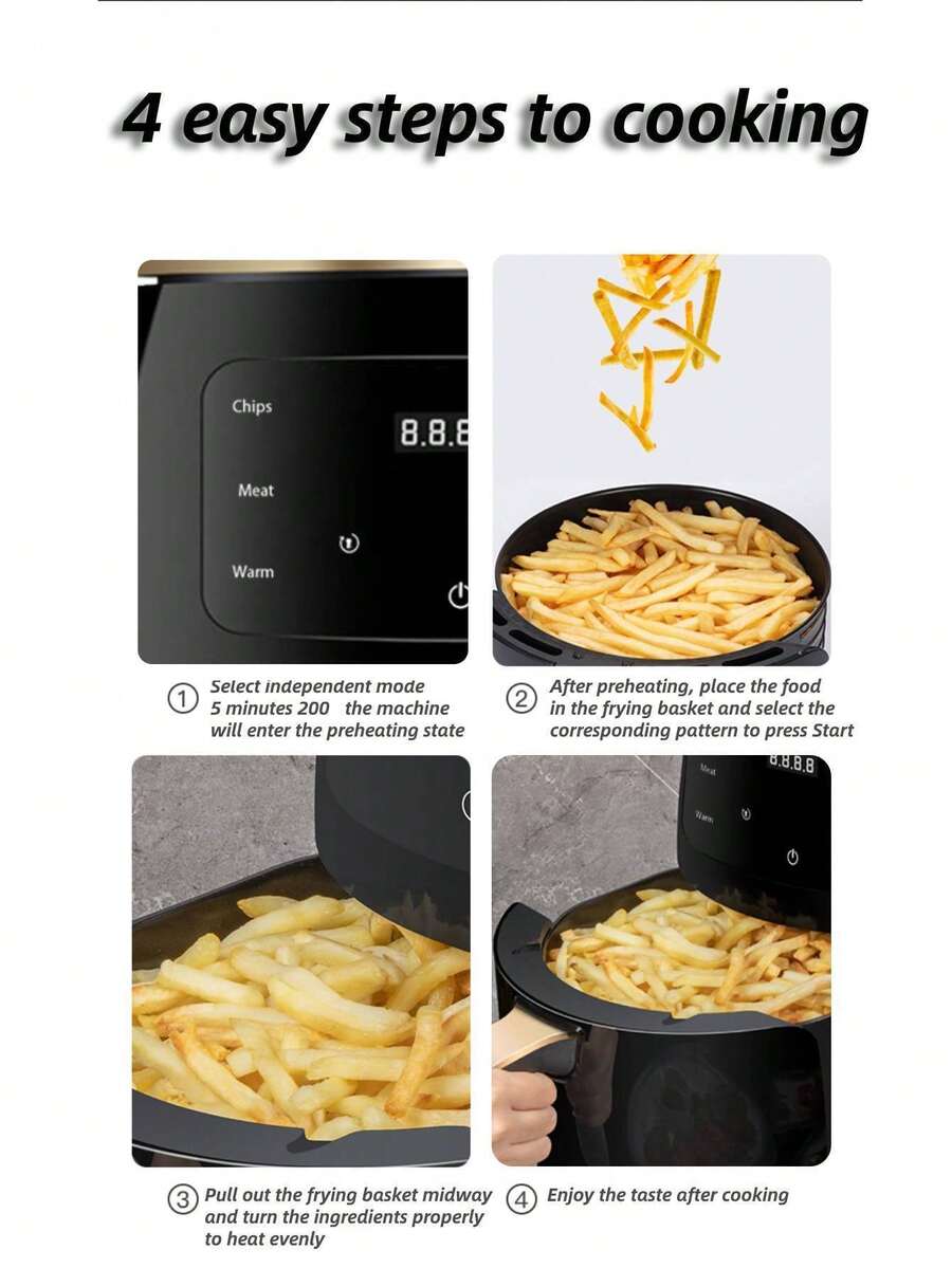 Air Fryer 4.2 Quart (4.5L) Electric Hot Airfryer Oven Oilless Cooker