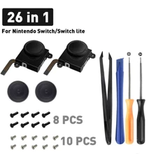 DATA FROG 3D Analog Joystick Thumb Stick Compatible Switch Joy Pad Replacement Repair Kit Tool Compatible With Switch Lite
