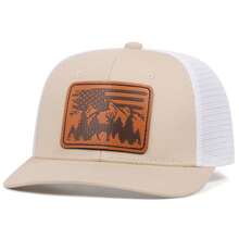 1pc Men's Fashion Richardson Forest Deer Pattern Flat Embroidered Hip Hop Hat, Adjustable Casual Baseball Cap, Suitable For All Seasons (Polyester) - Forest Elk - View 15