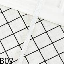 5码金属蕾丝花边丝带，弧形蕾丝面料，缝纫，编织，蕾丝丝带，婚礼工艺DIY服装配饰 - 彩色 - 查看 19