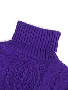 Knit Mix Elegante suéter holgado de cuello alto de punto para mujer, suéter informal de manga larga versátil con patrones disponibles para Navidad, Acción de Gracias, Año Nuevo y vuelta al colegio en otoño, ideal para primavera, otoño e invierno