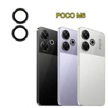 Anillo de metal + Protector de lente de vidrio templado compatible con Redmi 13 13C Redmi Note 14 13 4G 5G Note 13 14 Pro 4G 5G Note 13 Pro+ POCO C65 M6 Pro X6 Pro 5G X6 5G Compatible con Xiaomi 13T 14T Pro Estuche protector de vidrio HD claro, lente completa, accesorios para teléfonos a prueba de agua, a prueba de golpes, antiarañazos, antihuellas dactilares, regalo para cumpleaños, familia, amigos - Negro - Ver 19