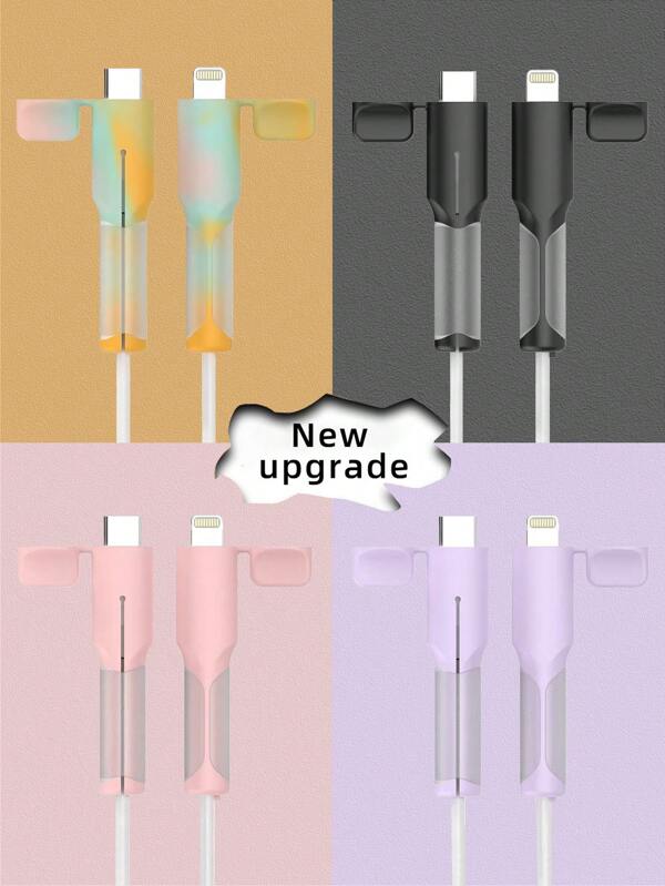 1pc Compatible With Apple 18W/20W Charger Shell, Data Cable Protector Case, Silicone Anti-Bending Original Charging Cover For Android And Apple Charger Protector