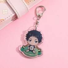 1pc Cute Anime Inspired Stainless Steel & Acrylic Keychain Accessory Backpack Charm Holiday Gift Halloween - Multicolor - View 20