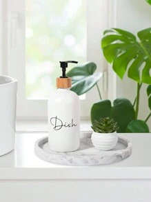 硅胶浴室梳妆台托盘 – 香水托盘、手巾托盘、乳液瓶架、马桶托盘、液体皂液器托盘 – 浴室和厨房台面托盘、浴室配件、房间装饰