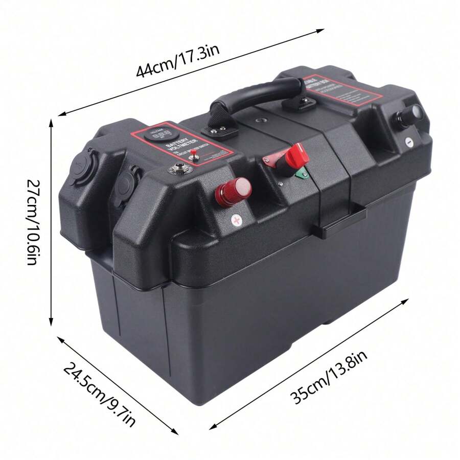 CNCEST Battery Box For Boat Engine Electric Motor Inflatable Boat