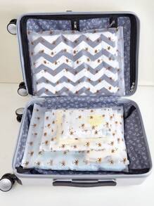 5pcs/10pcs Travel Storage Bags Set For Baby Clothes, Luggage Organizer,Waterproof Underwear Pouch, Maternity Hospital Bag, Sealing Packing Cubes (Pattern Placement Not Fixed, No Internal Items Included) Love Valentine - Multicolor - View 2