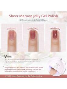 Gaoy 6 Pcs Gel Nail Polish Set - 3 - Beige - View 4