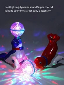 1 Caja Juguete Eléctrico De León Marino Musical Para Niños Que Baila, Gira, Balancea En El Fútbol, Se Ilumina Y Toca Música