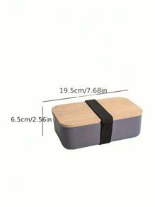 1pc Portable Bento Lunch Box Food Storage Container, Multi-Color Christmas Gift - Multicolor - View 8