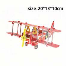 AISHANGPIN 1pc Children Intelligence 3D Paper Plane Model Puzzle Toy, Great Gift For Kids - Multicolor - View 2