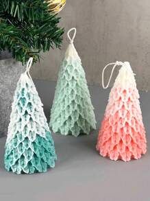 DIY 3D Christmas Tree Pine Ornament Silicone Molds Scented Candle Aromatherapy Gypsum Soap Resin Mould Crafts Gift Making Mold Home Decor