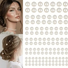 162pcs Elegant, Exquisite, Fresh And Pure Water Drop Stickers, Halloween Christmas Carnival Birthday Makeup Accessories, Role-Playing Mermaid Fairy Princess Photography Props, Stage Performance Accessories, Jewelry Decoration - Multicolor - View 6