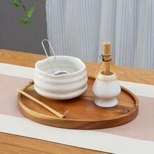 5pcs/Set Matcha Set- Matcha Whisk And Bowl- Matcha Tea Set- Matcha Bowl (Matcha Cup), Bamboo Whisk, Matcha Scoop, Matcha Whisk Stand (Chasen Holder)- The Perfect Matcha Kit For Matcha Tea Ceremony