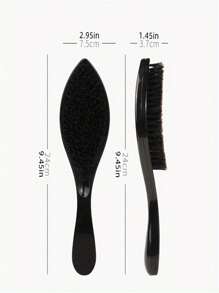 Peigne de mise en forme texturé en hêtre noir de montagne pour hommes - Anti-enchevêtrement, design ondulé pour des coiffures lisses et un entretien de la barbe