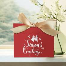 10Pcs/Lot Christmas Candy Box Santa Small Bell Christmas Packaging Boxes Gift Box Packing Case Christmas Party Decoration, Halloween, Halloween Decoration - Wave Cover - View 9